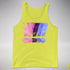 Distressed Omnisexual Pride Exclamation Points Premium Tank Top - Neon Yellow